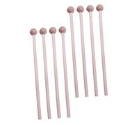 Sosoport 8pcs Solid Wood Mini Mallets Drumsticks Set, Natural Wood Percussion Hammers for Educational Music Instruments, Suitable for Boys and Girls’ Rhythm Practice and Instrument