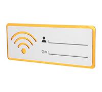 Sosoport Acrylic Wifi Password Sign 10X4 Inch Wall Plaque for Home and Hotel Guest Room Decor, Acrylic Wifi Board Password Display