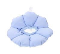 Sosoport Adjustable Blue M Size Pet Collar, Soft Donut Anti-lick Protective Neck Cone for Dogs and Cats, Comfortable Wound Healing Collar for Post-surgery Care