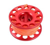 Sosoport Aluminum Diving Spool Reel with Red Guide Line Lightweight Compact Scuba Diving Buoy Spool for Underwater Safety and Easy Use