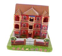 Sosoport Ancestor Money House: Realistic Paper House Ancestor Worship Large Japanese Style Paper Villa Ample Offerings for Traditional Chinese Ghost Festival