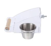 Sosoport Automatic Parrot Feeder No-spill Functional Bird Feeder Ideal For Parrots Canary Parakeet Crested Myna Cockatiel Lovebird