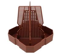 Sosoport Automatic Reptile Feeder Hunting Bowl Corner Design Reptile Food Dish for Chameleon Gecko Lizard Frog Insect Feeder Escape Bowl for Terrarium Aquarium