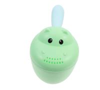 Sosoport Baby Bath Rinse Cup for Toddlers with Hippo Shape, Easy to Hold Pp Shampoo Scoop for Pouring Water, Lightweight and Cute Hair Wash Jug for Bath Time