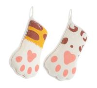 Sosoport Baby Bath Scrubber Towels Soft Cotton Material Cartoon Paw 2pcs with Exfoliation and Massage Features for Toddlers and Babies for Bathing