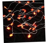 Sosoport Battery Operated Heart Shaped LED String Lights Bulbs with Steady and Flash Modes Romantic Handmade Decorative Light String for Valentine's Day Wedding Party Balcony and Garden