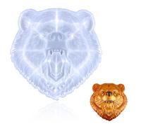 Sosoport Bear Head Silicone Mold DIY Bear Head Shape Molds Creative Resistant to Tearing Washable Craftsmanship Tabletop Decor for Home Decoration