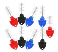 Sosoport Beer Faucet Tap Cleaning Brushes and Stainless Steel Bristles for Draft System 9pcs with Plastic Handles Quick and Easy Cleaning Tools and Juicers Suitable for Bars