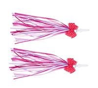 Sosoport Bike Handlebar Decorative Supplies 2 Pack Kids Bicycle Handlebar Streamers Tassels Fun Bike Accessories for Boys/girls (purple Black)