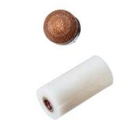 Sosoport Billiard Cue Tips and Ferrules Set Made of Rubber and Leather 10pcs American Style for Quick Maintenance and Maintaining Cue Performance for Pool and Snooker Games