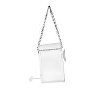 Sosoport Bird Food Container Parrot Feeder in Acrylic Simple Design Easy to Hang and Fill