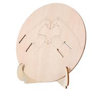 Sosoport Birth Announcement Sign for Newborn Wooden Beige with Engraved Design and Easy to Maintain Hospital Bracelet Holder Stand Baby Shower Decor and Maternity Ward