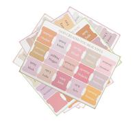 Sosoport Bohemian Style Bible Tabs 5 Sheets Gold Foil Lettering Bible Index Stickers Decorative Small Book Tabs