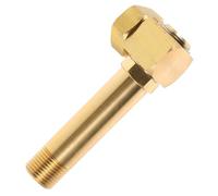 Sosoport Brass Garden Hose Adapter Swivel Elbow Replacement Part Extended Connector for Thread Coupling Leak-Resistant Hose Reel Fitting for Outdoor Irrigation