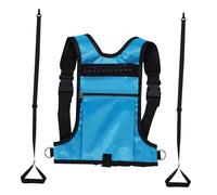 Sosoport Breathable Ski Harness with Adjustable Fit and Zipper Backpack Blue Snowboard Training Harness for Safety Leash for Beginners Ski Speed Control and Outdoor Skill Development