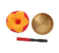 Sosoport Buddha Sound Bowl Meditation Yoga Bowl Buddhist Manual Tapping for Home Yoga Practice and Relaxation Crafted from Material