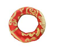 Sosoport Buddhist Sound Bowl Pad Random Color Singing Bowl Cushion for Meditation Lightweight Prevents Collisions Unique Embroidery Design Essential for Buddhism Enthusiasts