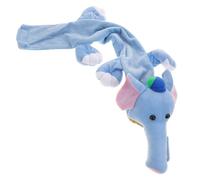 Sosoport Cartoon Elephant Animal Stethoscope Cover Sleeve Protector in Royal Blue Plush Stethoscope Accessory for Doctors Soft Protective Sleeve Neck and Tubing