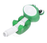 Sosoport Cartoon Frog Shower Sprinkler Handheld Water Flow Spray Head with Suction Cup Mount for Boys and Bath Fun and Independent Bathing Development