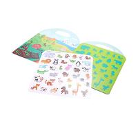 Sosoport Cartoon Sticker Book for Creative Early Learning Cognitive Development Fun Scenes for Preschoolers Animal Theme Engaging Educational Busy Book