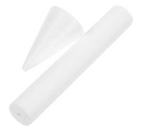 Sosoport Castle Shape Cake Dummy Foam Pillar White Model for Wedding Party Display and Craft Decoration