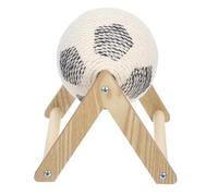 Sosoport Cat Scratching Ball: Sisal Scratcher Toy Interactive Grinding Claw Ball Rotatable Exercise Wheel to Toy for Small Cats Brown