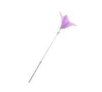 Sosoport Cat Teaser Wand with Jingle Bell and Interactive Teasing Toy for Indoor Cats Engaging Playtime Vibrant Purple Promotes Exercise and Bonding