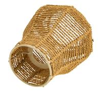 Sosoport Ceiling Light Cover Lampshade Faux Rattan Style Paper Rope Hanging Lamp Shade for Restaurant Hotel Dining Room Decorative Light Cover