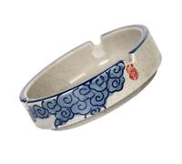 Sosoport Ceramic Decorative Ashtray Friendly Household Adornment Reusable for Family Gatherings Parties Bars