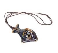 Sosoport Ceramic Fish Shaped 6-hole Alto c Ocarina Portable Wind Instrument for Practice and Learning by Children