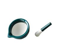 Sosoport Ceramic Grinding Bowl Manual Food Mill for Weaning Supplement with Fine Powder Grinding Function Smooth Edges and Easy to Clean for Spices Medicine Herbs and Vegetables