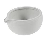 Sosoport Ceramic Matcha Bowl with Spout for Tea Ceremony Japanese Traditional Tea Bowl White Porcelain Cup Smooth Surface Design Gift