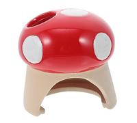 Sosoport Ceramic Pet Nest Mushroom Shape Hideout Fashionable Hamster Hide Toy for Home Dwarf Hamster Bed
