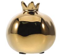 Sosoport Ceramic Pomegranate Vase in Elegant Golden Colour, Pomegranate Shaped Flower Bottle Vase with Effortless Maintenance, for Home and Gatherings as A Modern Centrepiece