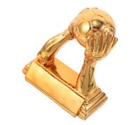 Sosoport Champions Trophy Resin Soccer Goalkeeper Award Durable Bronze Goalkeeper Fan Birthday Office Decoration Youth League School Sports Celebration