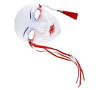 Sosoport Chinese Style Full Face Cosplay Mask Elegant Hand Painted Party Accessory for Halloween Masquerade Balls and Festivals for Creative Role Play and Memorable