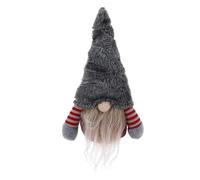 Sosoport Christmas Hanging Doll Faceless Doll Pendant Xmas No Face Hanging Ornament for Tree Fireplace Window Decoration Grey 12.00X4.00X7.68In