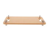 Sosoport Clay Wedging Board Portable Ceramics Board for Beginners and Artists Khaki Wood Sturdy Surface Reliable Workspace Outdoor Pottery Making Sculpting Tool