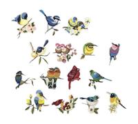 Sosoport Clothes Embroidered Bird Patches 15pcs Assorted Colours, Sew on Applique for Jackets and Backpacks, Suitable for Occasions and Fashion