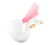 Sosoport Coat Hook Made of Sturdy PP Material Wall Mounted Swan Shaped Decorative Pink Wall Hook with Anti-Rust Feature, Elegant Modern Design for Home Decoration in Entryway or Bathroom