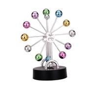 Sosoport Colorful Balls Perpetual Motion Ferris Wheel Model Iron Ferris Wheel Ornament for Home Office Desk Decor Educational Science for USB and Battery Powered