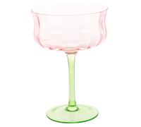 Sosoport Creative Gradient Glass Cocktail Goblet Vintage Stemmed Wine Glass Party Drinkware for Cocktails Coffee and Mixed Beverages Elegant Barware Accessory for Travel and Home Use