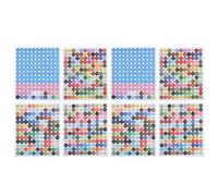 Sosoport Cross-Stitch Number Stickers Set 8pcs Self-Adhesive Classification Labels for Storage Boxes and Jars, Sturdy Number Decals for Cross-Stitch Supplies and Organization