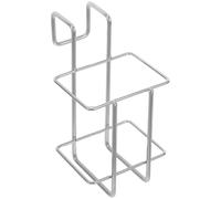 Sosoport Cup Hanger Rack with Hook Design Wall Mounted Stainless Steel | No Drill Mounting, Polished Silver Finish, 8.5x6cm Inner Diameter, for Cups, Toothbrush Holders, Bedrooms and Balconies