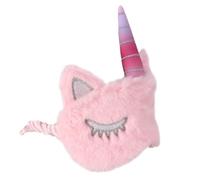 Sosoport Cute in Pink Unicorn Design Sleep Mask Eye Cover Blackout Eye Mask Comfortable Blindfold Made of Soft Imitate Rabbit Hair for Women