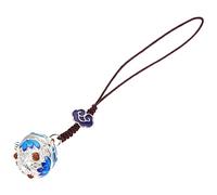 Sosoport Decorative Chinese Style Hollow Pendant Key Hanging DIY Pendant Silver Sachet Balls for Mobile Phone Car Keys and Unique