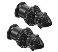Sosoport Decorative Lamp Finials with Polished Chrome Touch 2pcs for Table and Floor Lamps Internal Thread 10mm Zinc Alloy Material Stylish and Elegant for Living Room and Bedroom