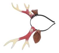 Sosoport Deer Antlers Headband: Christmas Headband Cute Reindeer Ears Headpiece Deer Costume Animal Christmas Hair Accessories For Kids Adults Brown