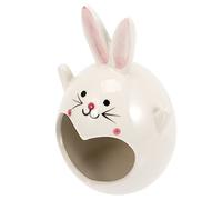 Sosoport Delicate Ceramic Rabbit Candle Holder Decorative Candlestick for Tapered Candles Compact Space Saving Design Charming Ornament for Home Decor and Romantic Atmosphere Creation