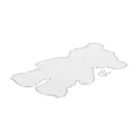 Sosoport DIY Stencil Cutting Die High-Carbon Steel Silver Reusable Small Cutting Die for Paper Card Crafts Early Education